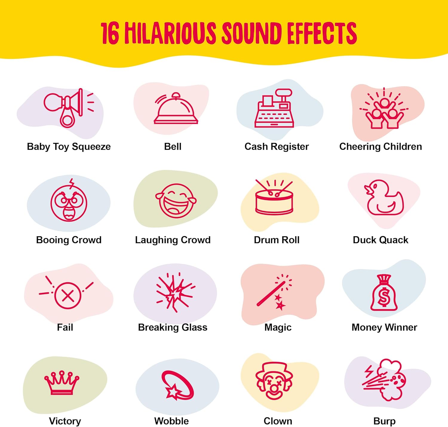 Sound Effects Machine with 16 Fun Noises – Prank Toy for Kids - Image 2